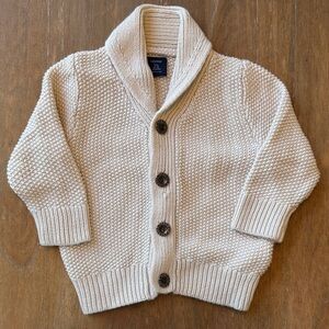 GAP Cream Knit Cardigan Sweater for Kids